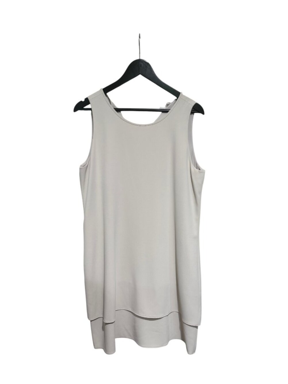 RENUAR Sleeveless Designer Dress, Cream, SZ M